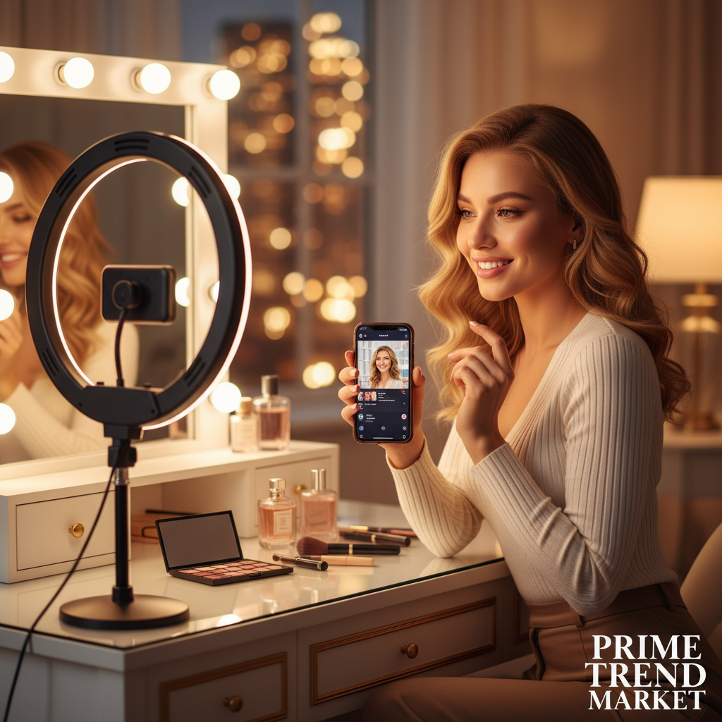 GlowShot™ HD Live Beauty Camera — USB Ring Light Webcam for Streaming & Content Creation — Prime Trend Market