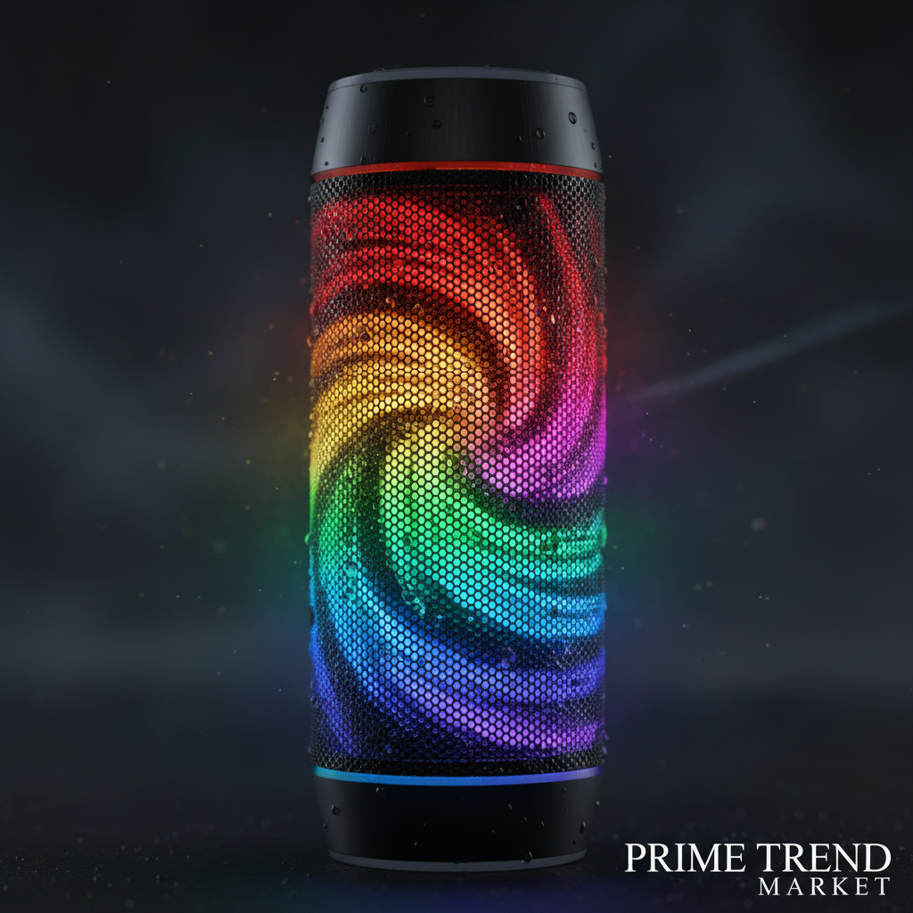 RGB Party Speaker — 6 Color Light Show, TWS Stereo, 10H Battery & Multi-Mode Playback — Prime Trend Market