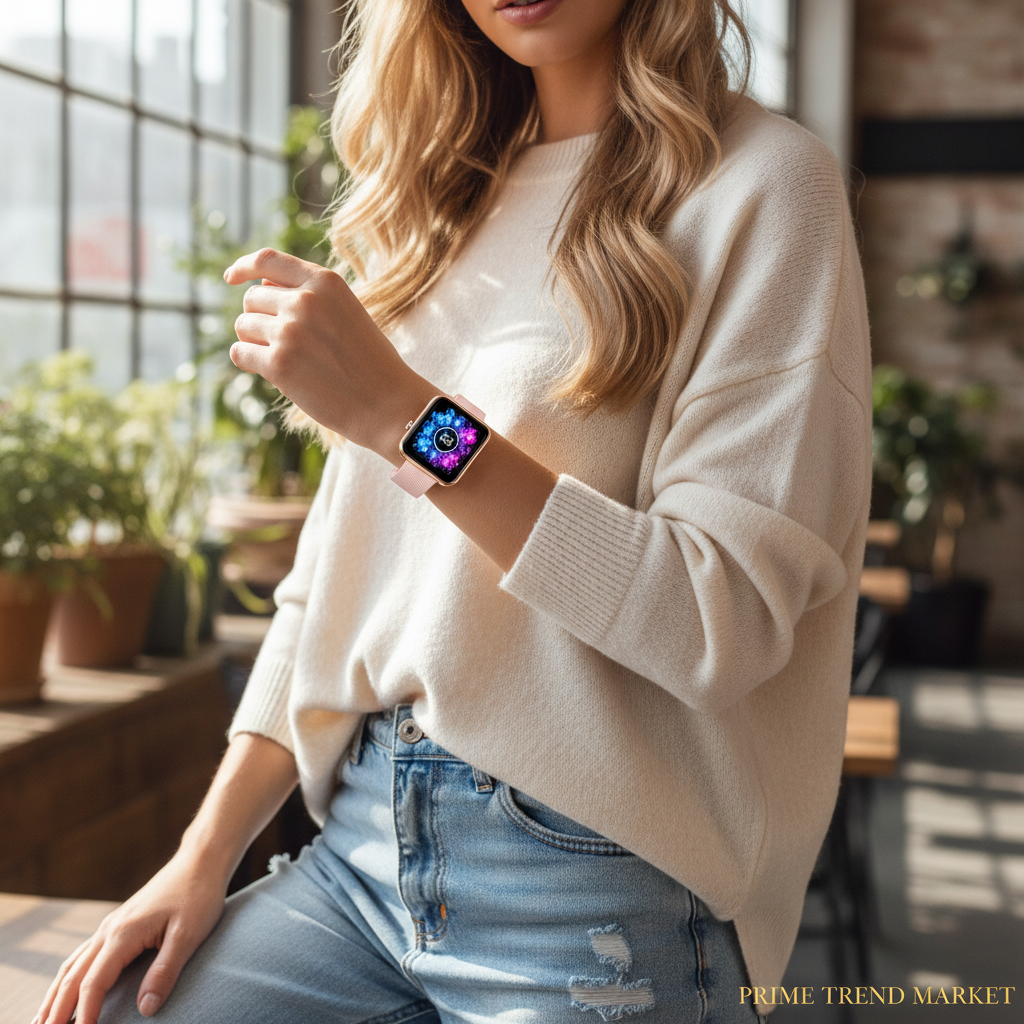 ZL54CJ Square Smartwatch – BT Calls, Heart Rate, Sport Mode, Fitness Tracker, Waterproof, iOS & Android (Women & Men) — Prime Trend Market