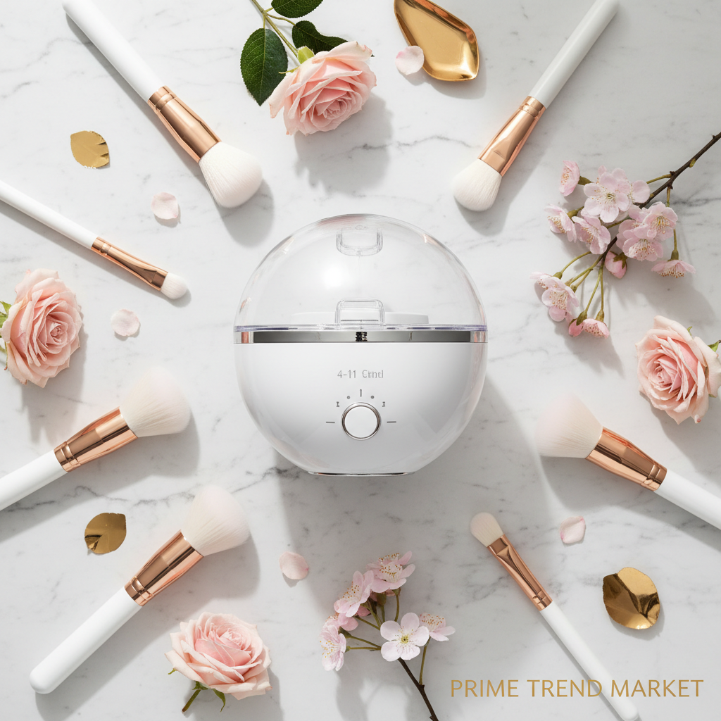 4 In 1 Electric Makeup Brush Cleaner USB Powered Automatic Brush Blender Machine With Timer Digital Display Cleaning Drying UV Disinfection Brush Storage For All Types Of Brushes Valentines Day Gift — Prime Trend Market