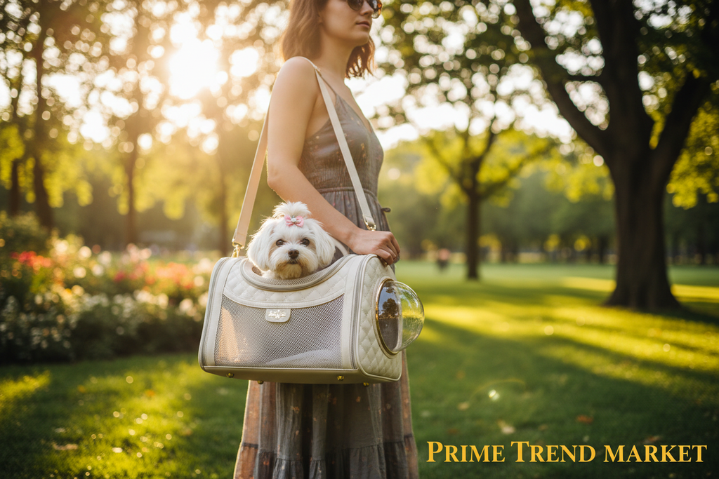 PawTravel Luxury Pet Travel Bundle | Carrier + Water Bottle + Travel Bowl — Prime Trend Market