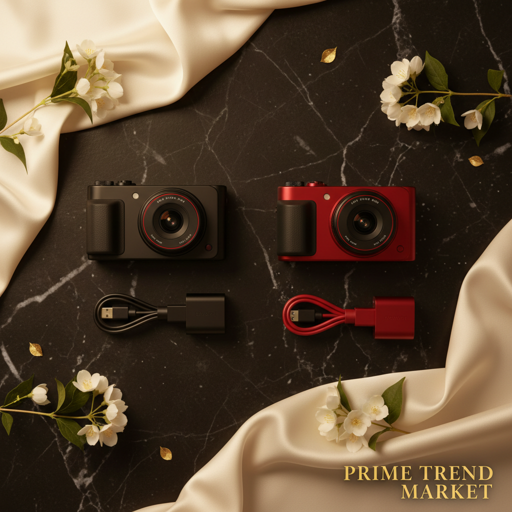 Luxury 270° Rotating Vlog Camera — 1080P HD, 16x Zoom, Built-in Fill Light & Selfie Mode — Prime Trend Market