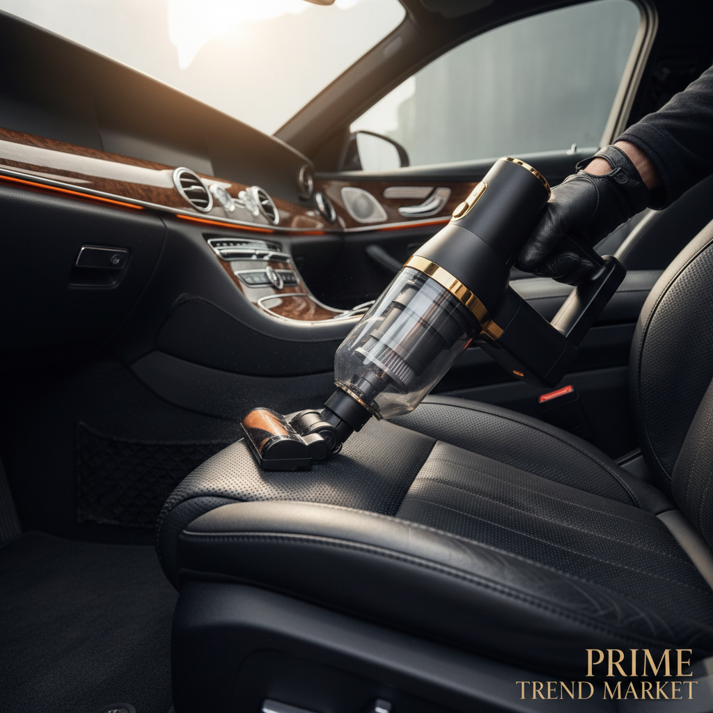 4-in-1 Cordless Car Vacuum & Air Duster — 16,000PA Brushless, 2 Reusable Filters — Eliza & Tuan