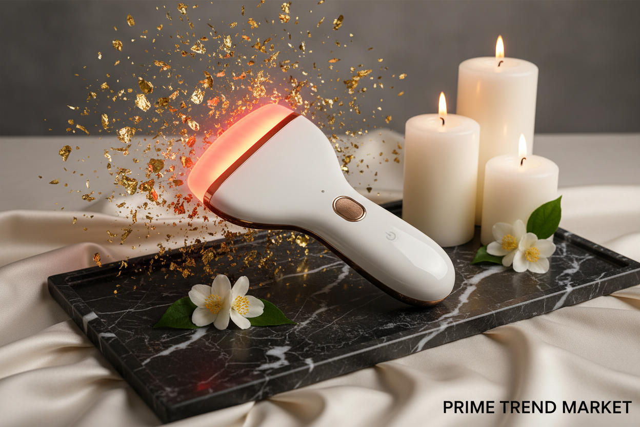 Luxury Electric Guasha Massager — EMS Face Lifting, Hot & Cold Therapy, 3-Color LED & Full Body Scraping Wellness Device — Prime Trend Market