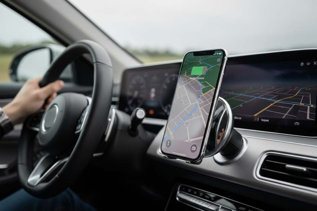 15W Magnetic Wireless Car Mount — Mirror Finish — Prime Trend Market