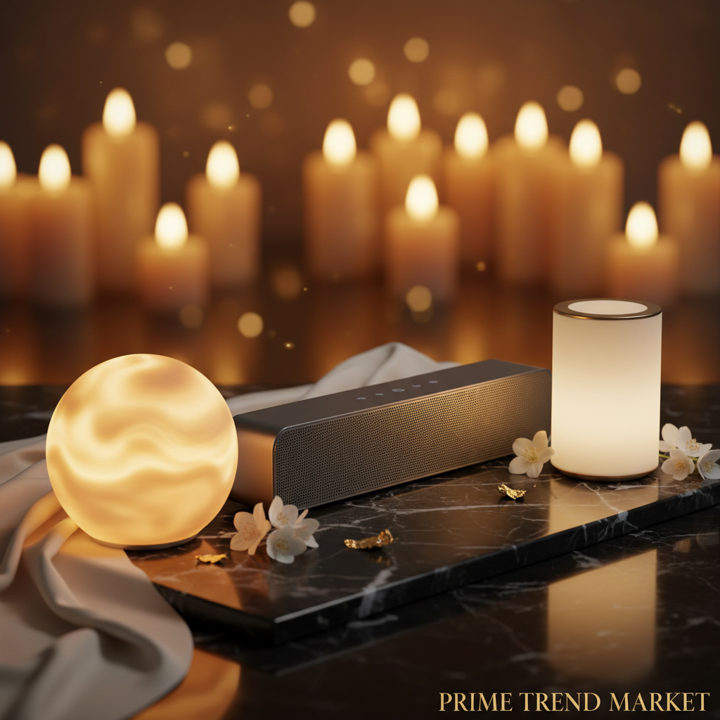 Luxury Home Audio Bundle | Echo Wall Soundbar + RGB Lamp Speaker + White Noise Sleep Speaker — Prime Trend Market
