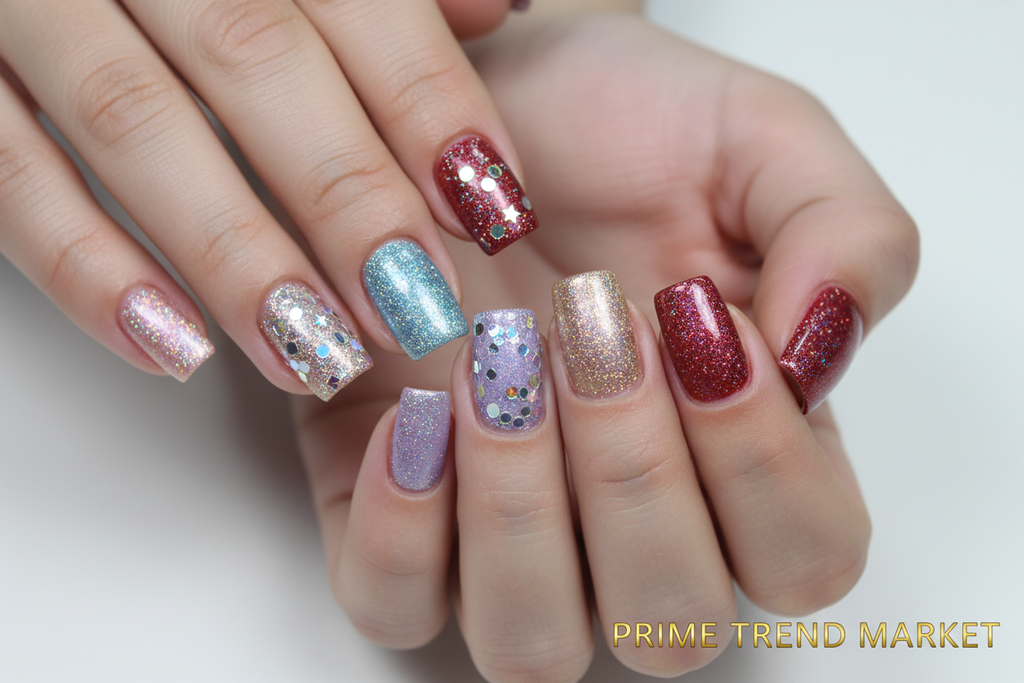Crystal Diamond Nail Powder — Glitter Chrome Sequin Dust for Gel Nails | 6 Shades — Prime Trend Market