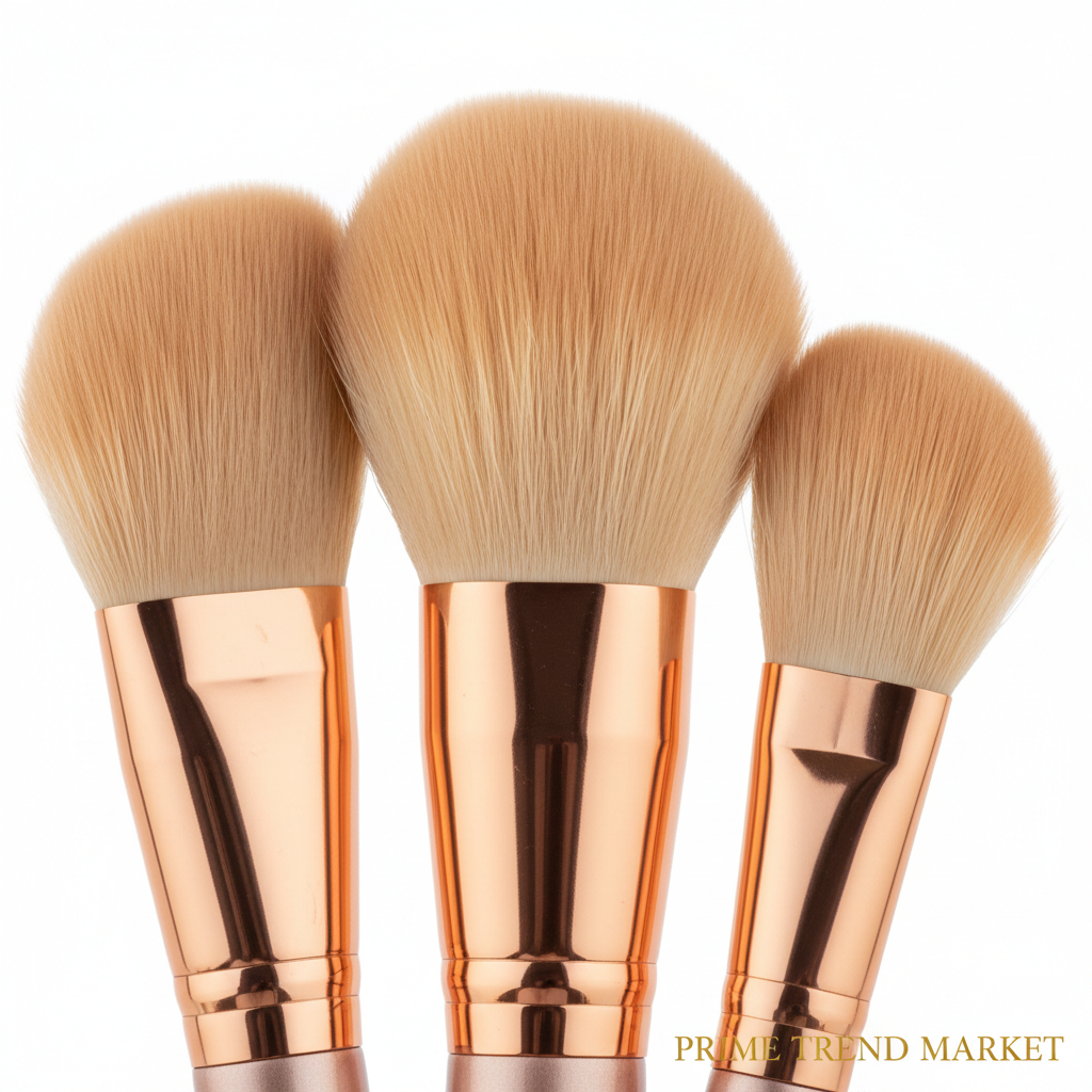 10-Piece Rose Gold Luxury Vegan Makeup Brush Set — Contour & Blush Brushes — Prime Trend Market