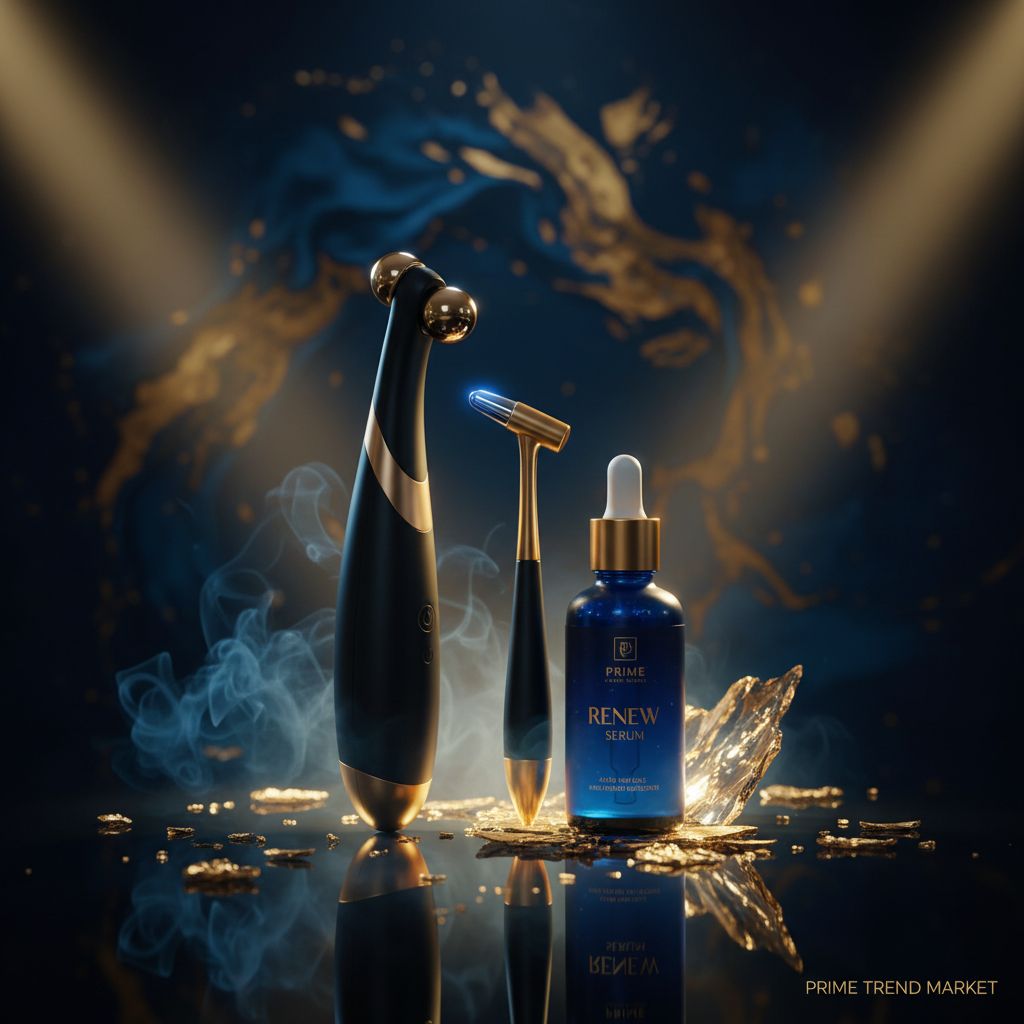 Anti-Aging Power Bundle — EMS Microcurrent Wand + Eye Massager + Anti-Wrinkle Serum — Prime Trend Market