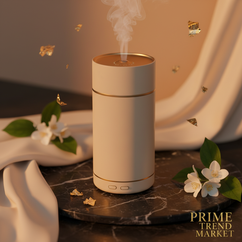 Luxury Waterless Anhydrous Essential Oil Aroma Diffuser — Rechargeable Cold Fragrance Diffuser, Negative Ion, Odor Eliminator — Prime Trend Market