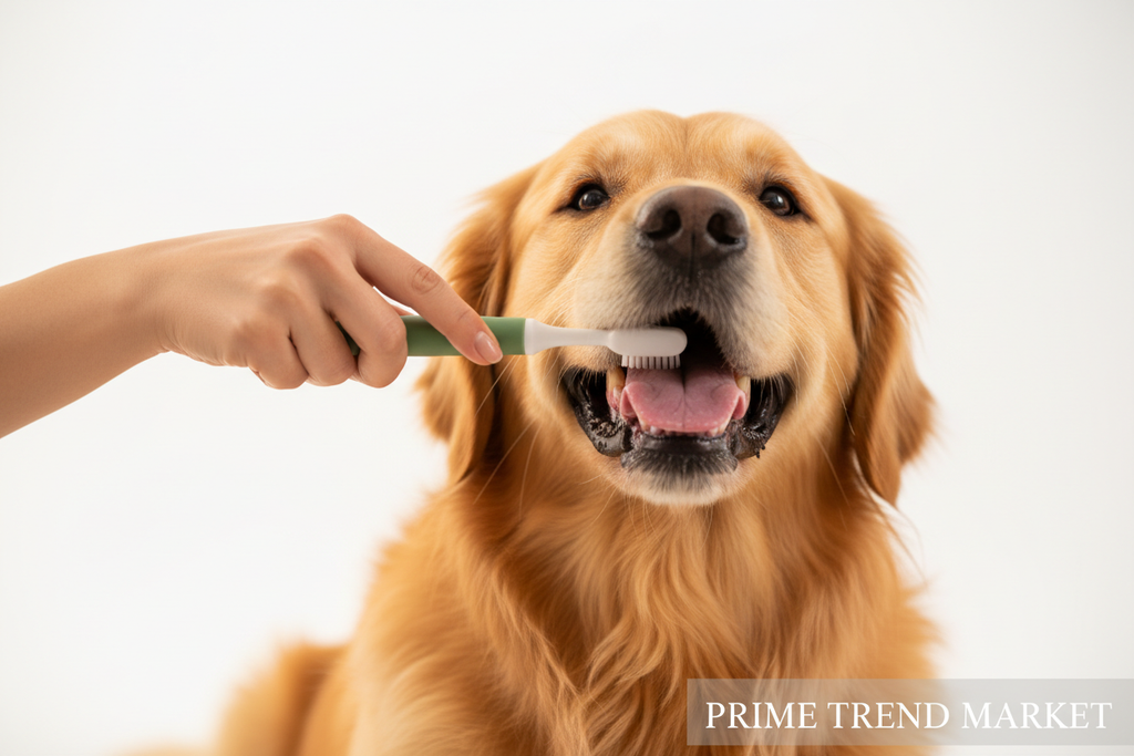 PawFresh Pet Dental & Hygiene Bundle | Toothbrush + Waterless Shampoo + Cleaning Wipes — Prime Trend Market