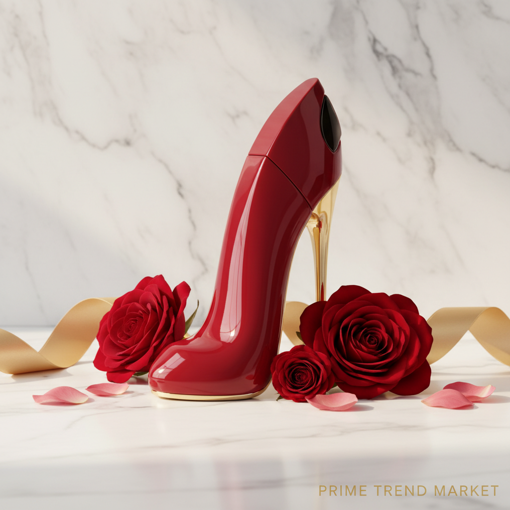 Red High-Heel Perfume Bottle — Long-Lasting Floral Woody Fragrance for Women — Prime Trend Market