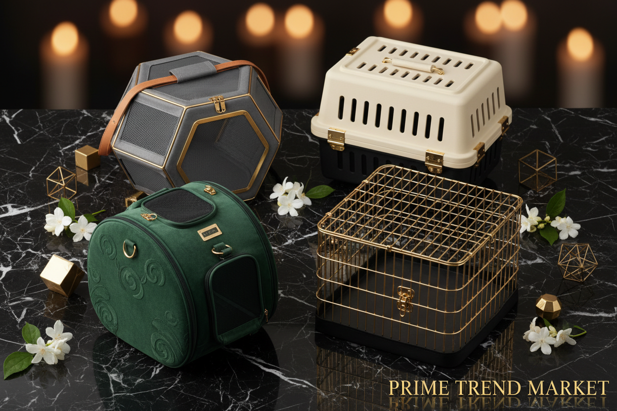 Luxury Portable Foldable Pet Outing Cage – Breathable Travel Carrier for Cats & Dogs — Prime Trend Market