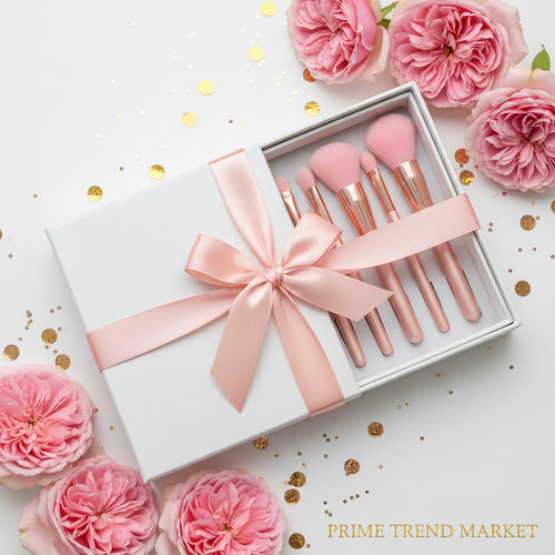 10-Piece Rose Gold Luxury Vegan Makeup Brush Set — Contour & Blush Brushes — Prime Trend Market