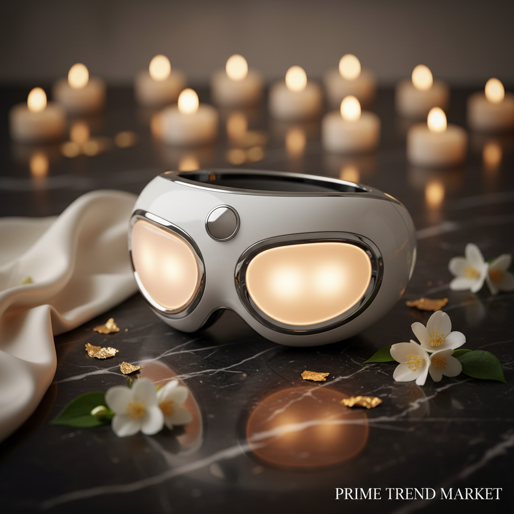 Luxury Smart Eye Massager | Bluetooth Heat Compress Vibration Eye Relief Device — Prime Trend Market