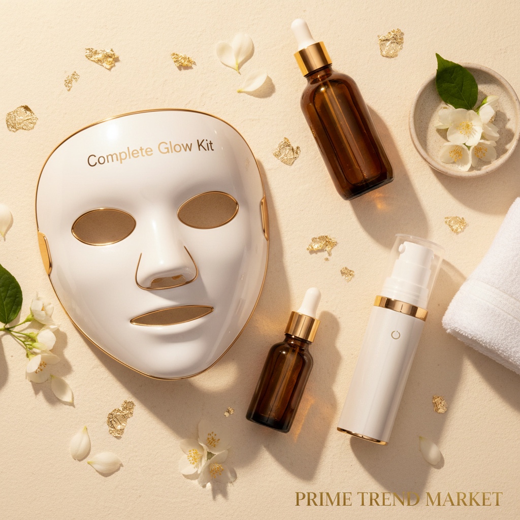 Complete Glow Kit | RF Wand + LED Mask + V-Line Mask — Prime Trend Market