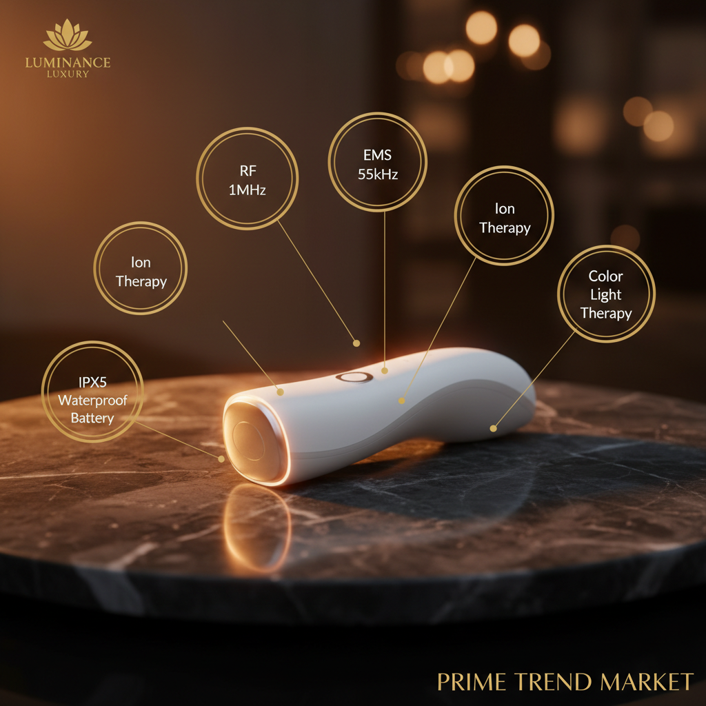 GlowWand™ RF EMS Skin Rejuvenation Face Wand — 7-in-1 Anti-Aging Beauty Device — Eliza & Tuan
