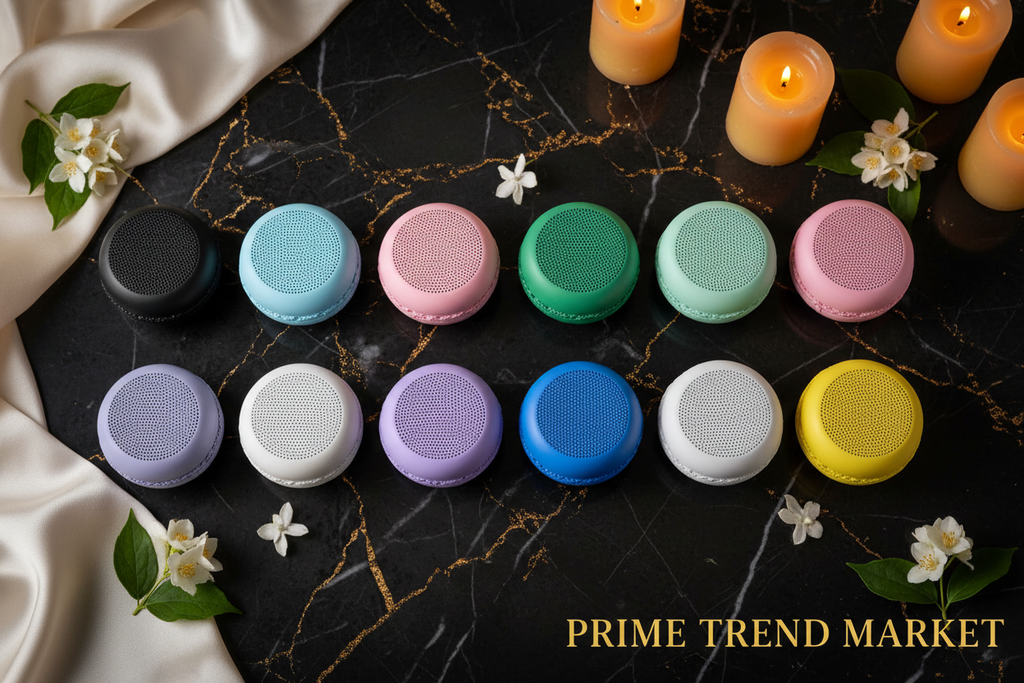 MacaronBeat™ Mini Bluetooth Speaker — Compact Wireless Sound in 12 Pastel Colors — Eliza & Tuan