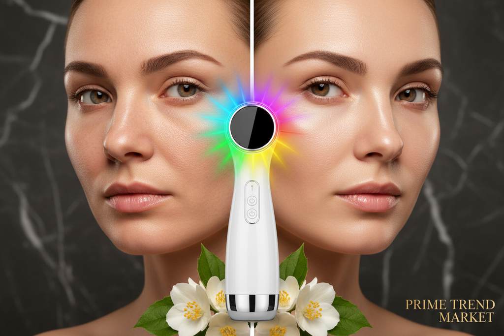 LumiSkin™ 7-in-1 LED Ultrasonic EMS Iontophoresis Beauty Device — Multi-Function Skin Rejuvenation — Prime Trend Market