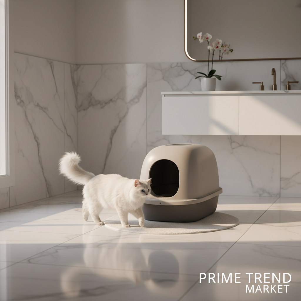 Premium Antibacterial Enclosed Cat Litter Box — Odor-Lock, Anti-Splash, Easy Clean — Prime Trend Market