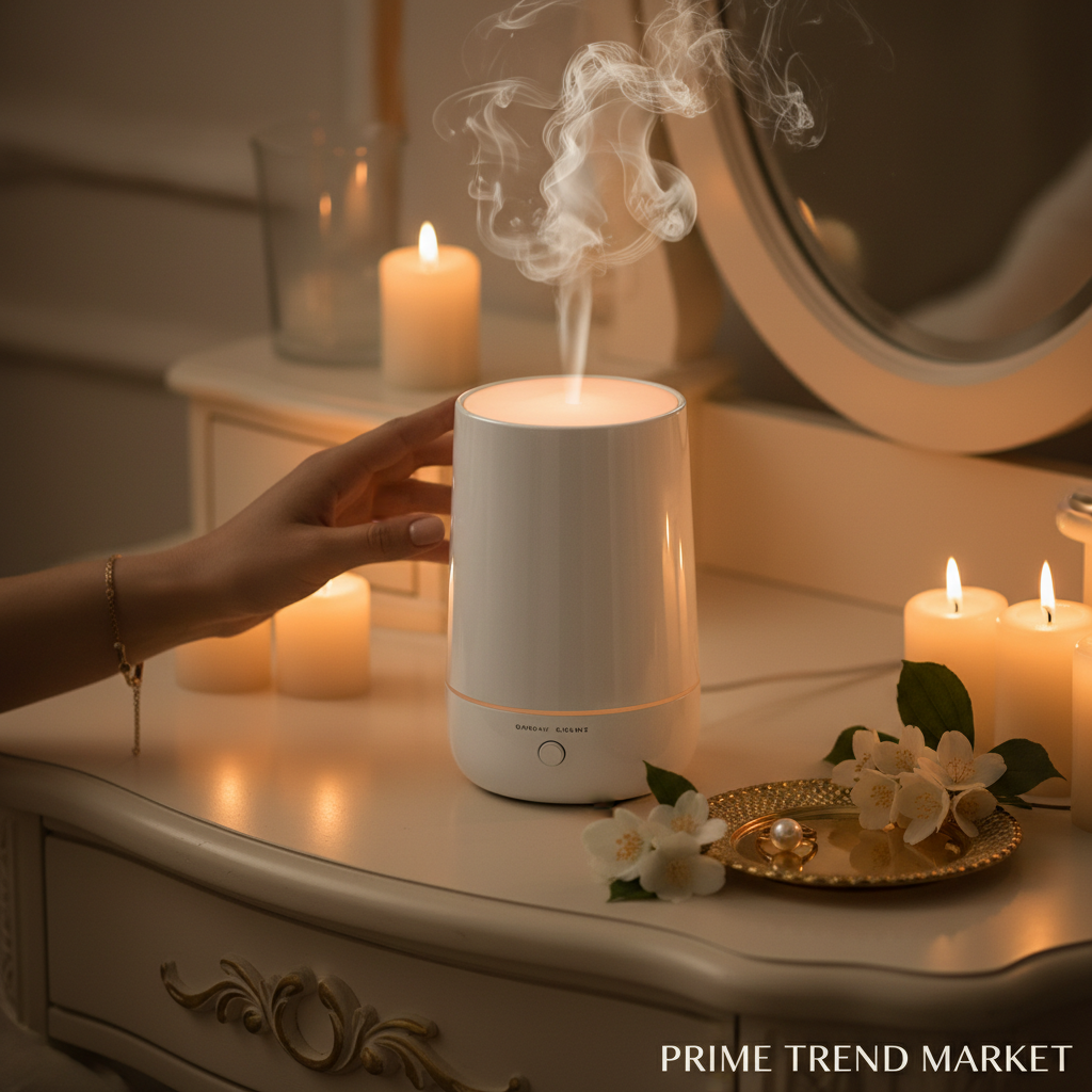 Luxury Automatic Intelligent Ultrasonic Aroma Diffuser — Essential Oil, Remote Control, USB, Whisper-Quiet — Prime Trend Market
