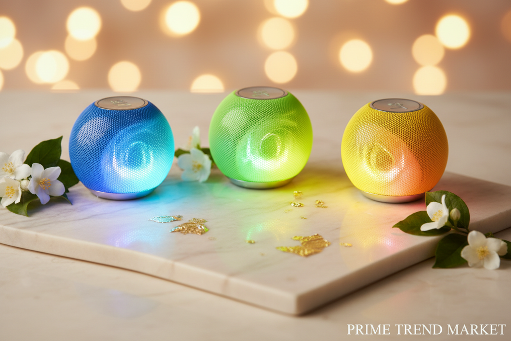 GlowBeat™ M3 Mini RGB Bluetooth Speaker — Pocket-Sized Wireless Sound with Color-Changing Glow — Eliza & Tuan