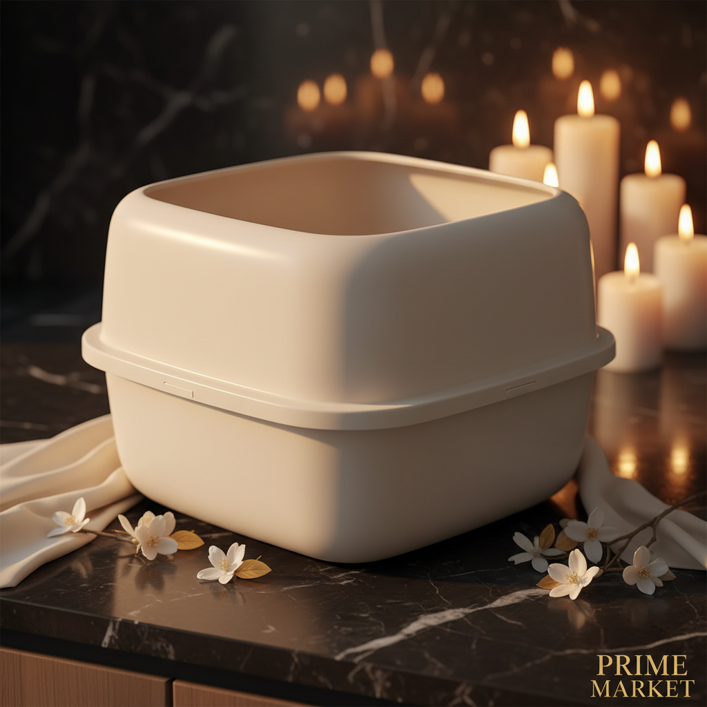 Premium Small Square Cat Litter Box — Modern Minimalist Design, Easy Clean, Fast Shipping — Prime Trend Market