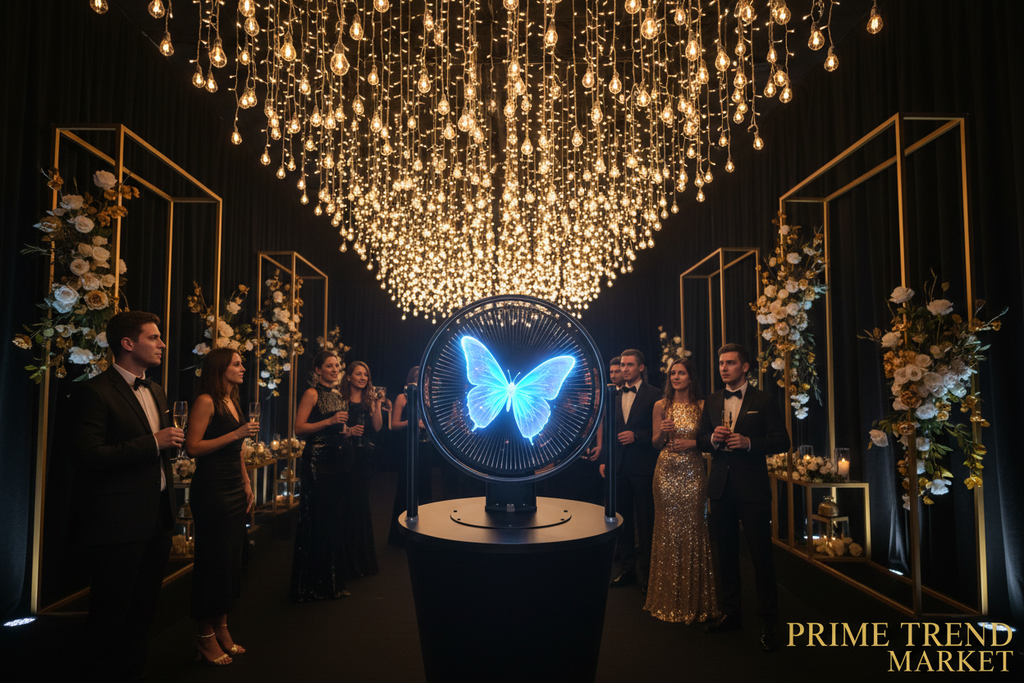 HoloVision™ 3D Holographic Fan Projector — Naked Eye Hologram Display for Home, Events & Retail — Prime Trend Market