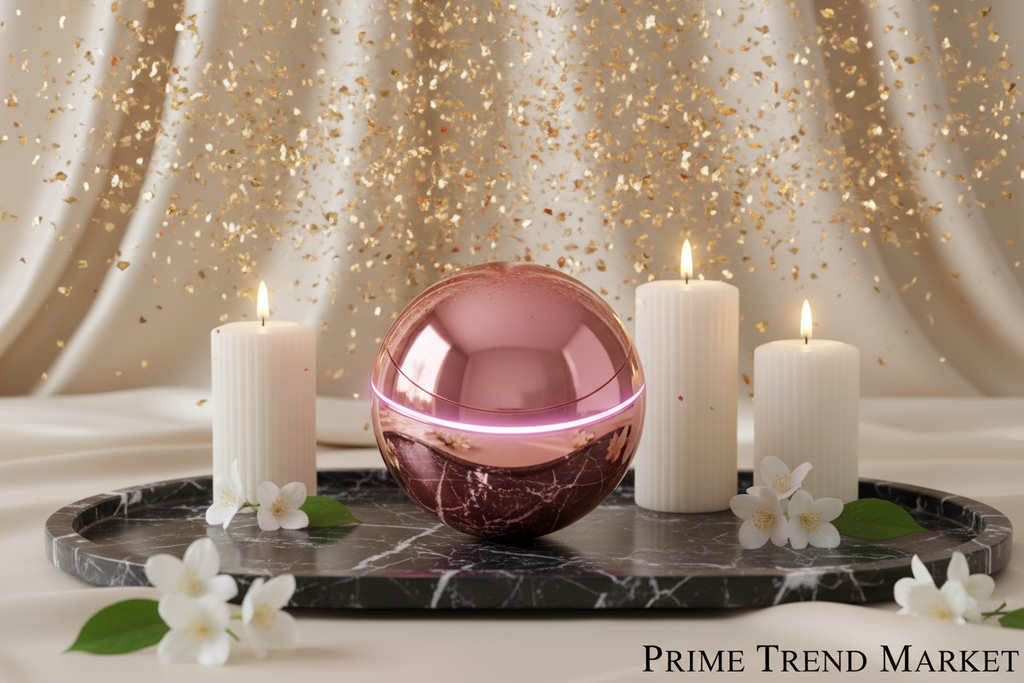 Luxury EMS Micro-Current Facial Massage Ball — Electric Roller Massager for Face Lifting, Contouring & Skin Rejuvenation — Prime Trend Market