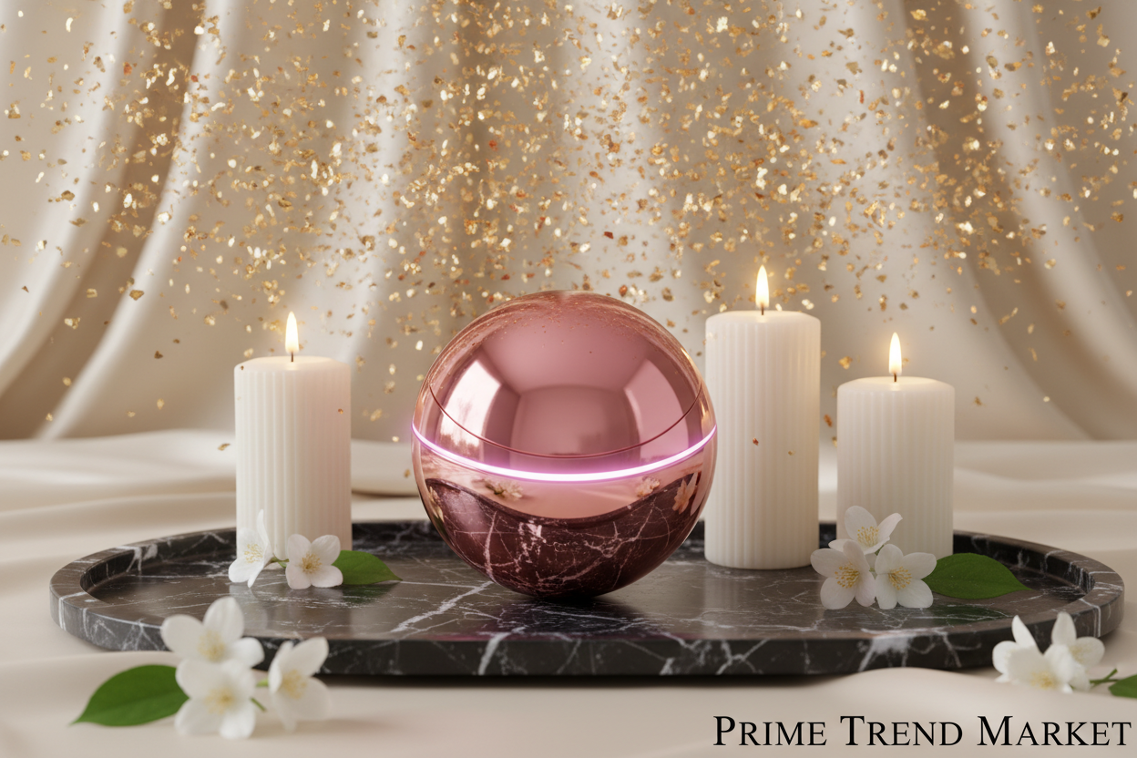 Luxury EMS Micro-Current Facial Massage Ball — Electric Roller Massager for Face Lifting, Contouring & Skin Rejuvenation — Prime Trend Market