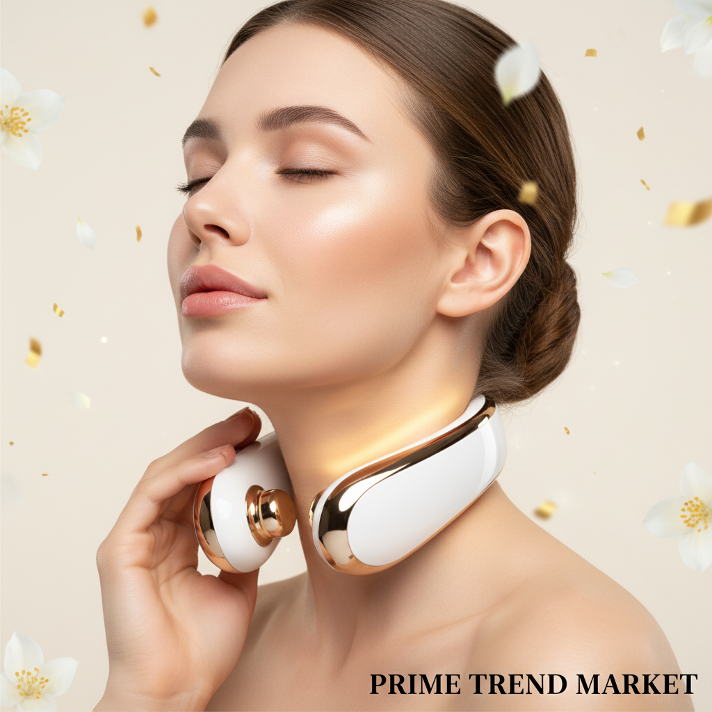 Luxury Neck & Face Lift Vibration Massager Beauty Device — Lifting, Firming & Slimming Beauty Tool — Eliza & Tuan
