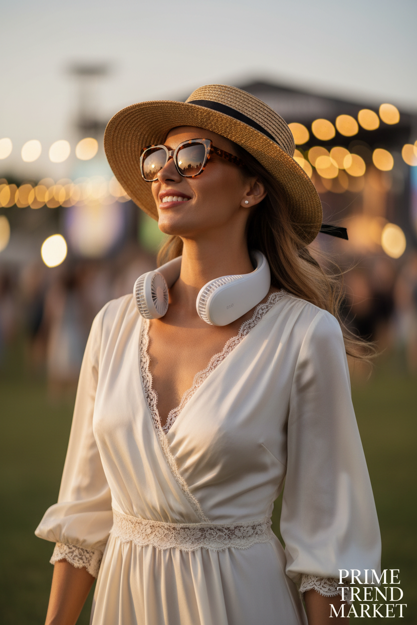 ArcBreeze™ Portable Neck Fan Cooler – Wearable Bladeless Summer Gadget — Prime Trend Market