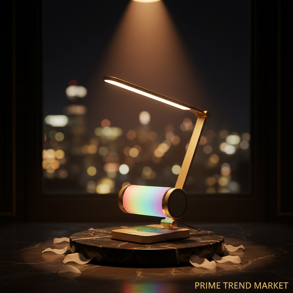 Smart Desk Setup Bundle | RGB Night Light + LED Desk Lamp & Wireless Charger — Prime Trend Market