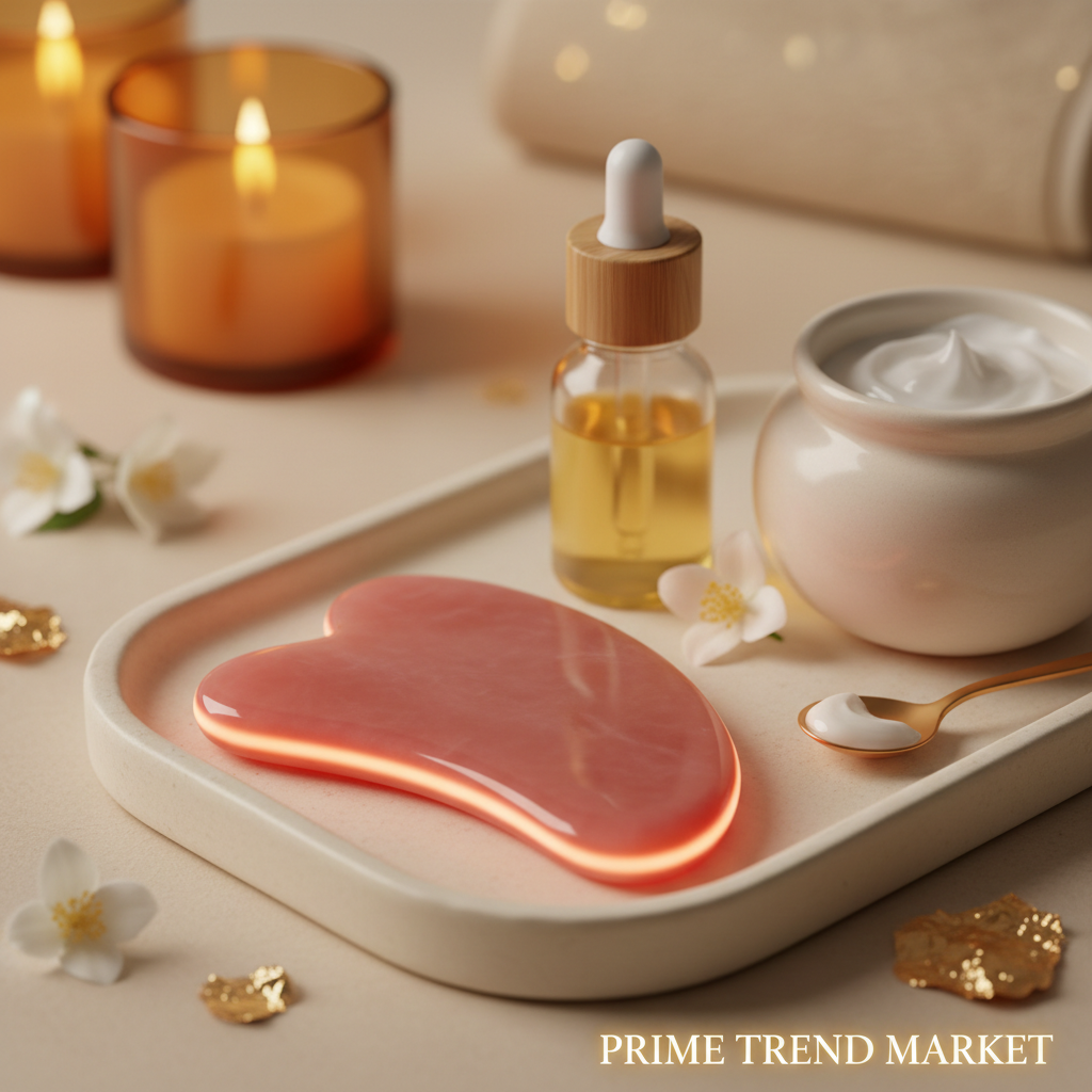 Luxury Gua Sha Ritual Beauty Bundle | Heated Gua Sha + Jasmine Oil + Massage Cream — Prime Trend Market
