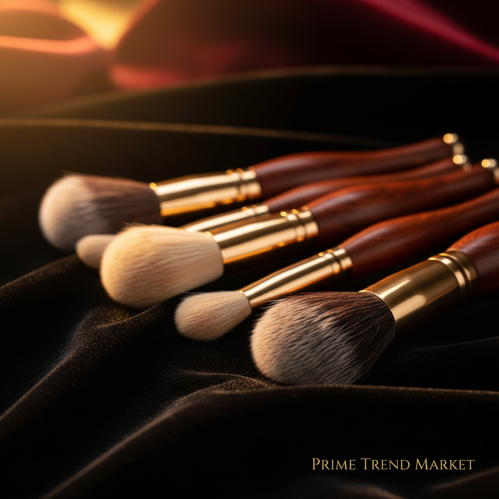 High-quality Makeup Brushes With Wooden Handles, Premium Natural 10pcs Makeup Brushes. — Prime Trend Market