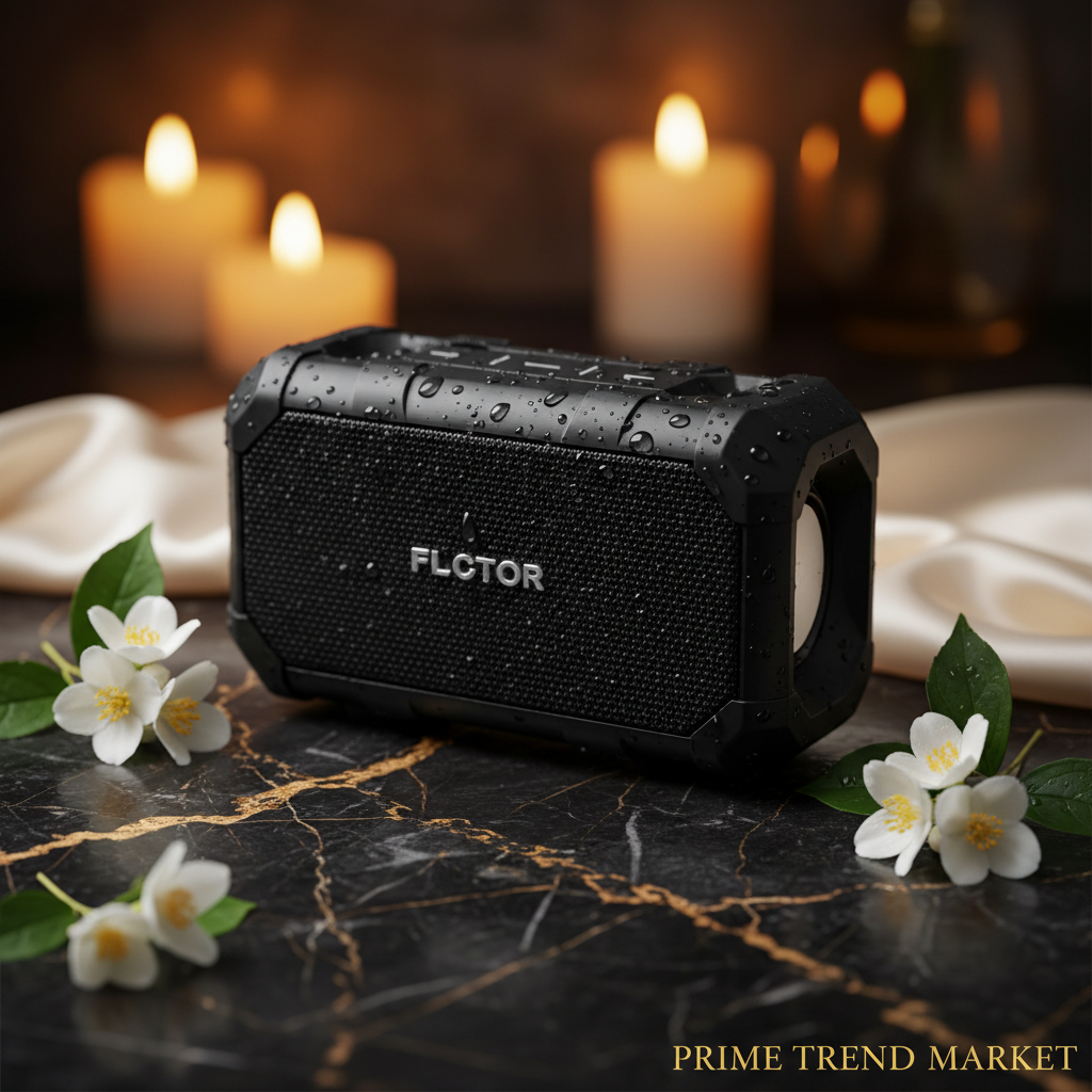 Portable Outdoor Waterproof Bluetooth Speaker — 16W Bass, 5000mAh Power Bank & FM Radio — Eliza & Tuan