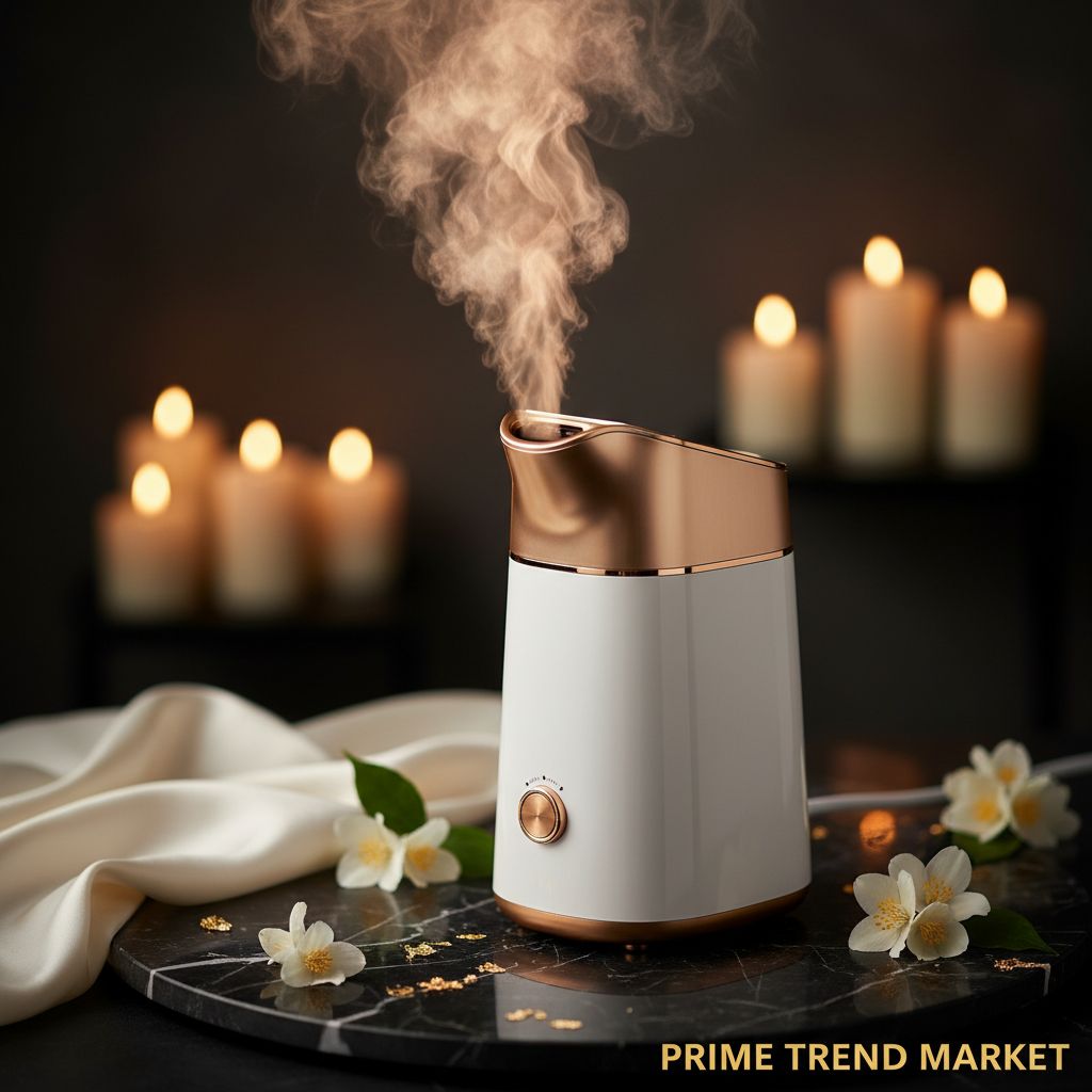 Luxury Hot Steam Facial Mist Steamer — Deep Pore Cleansing & Hydration Beauty Device — Prime Trend Market