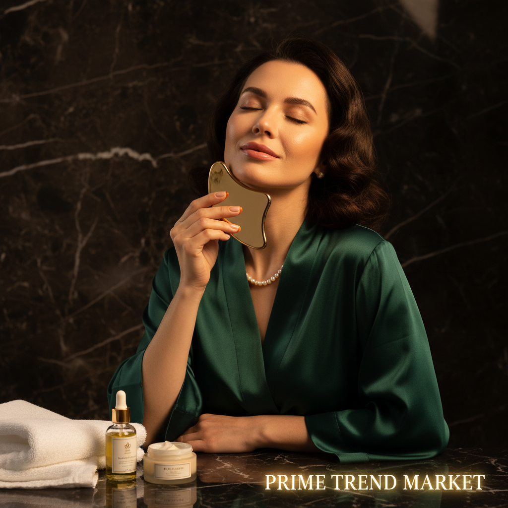 Luxury Gua Sha Ritual Beauty Bundle | Heated Gua Sha + Jasmine Oil + Massage Cream — Prime Trend Market