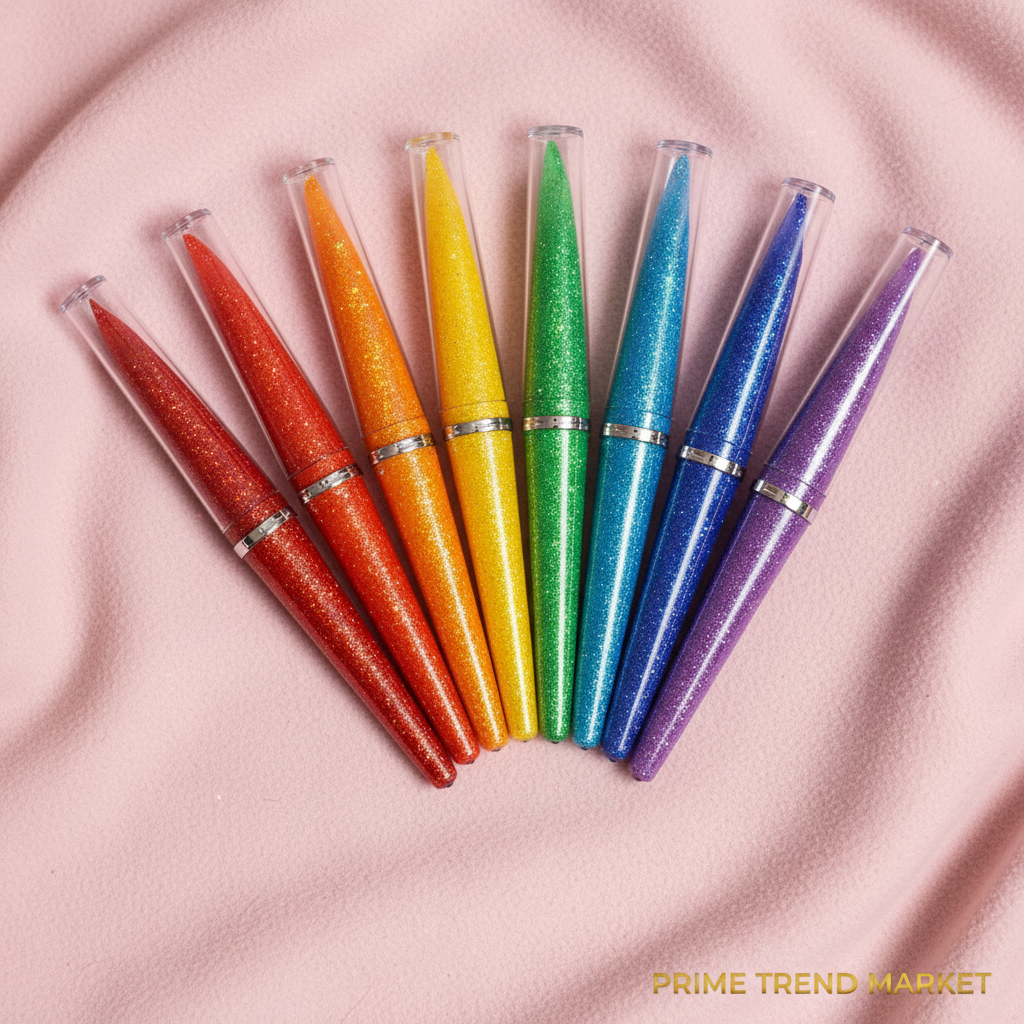 Liquid Glitter Eyeliner Set — 8 Colors, Waterproof & Long-Lasting | Festival Eye Makeup — Prime Trend Market