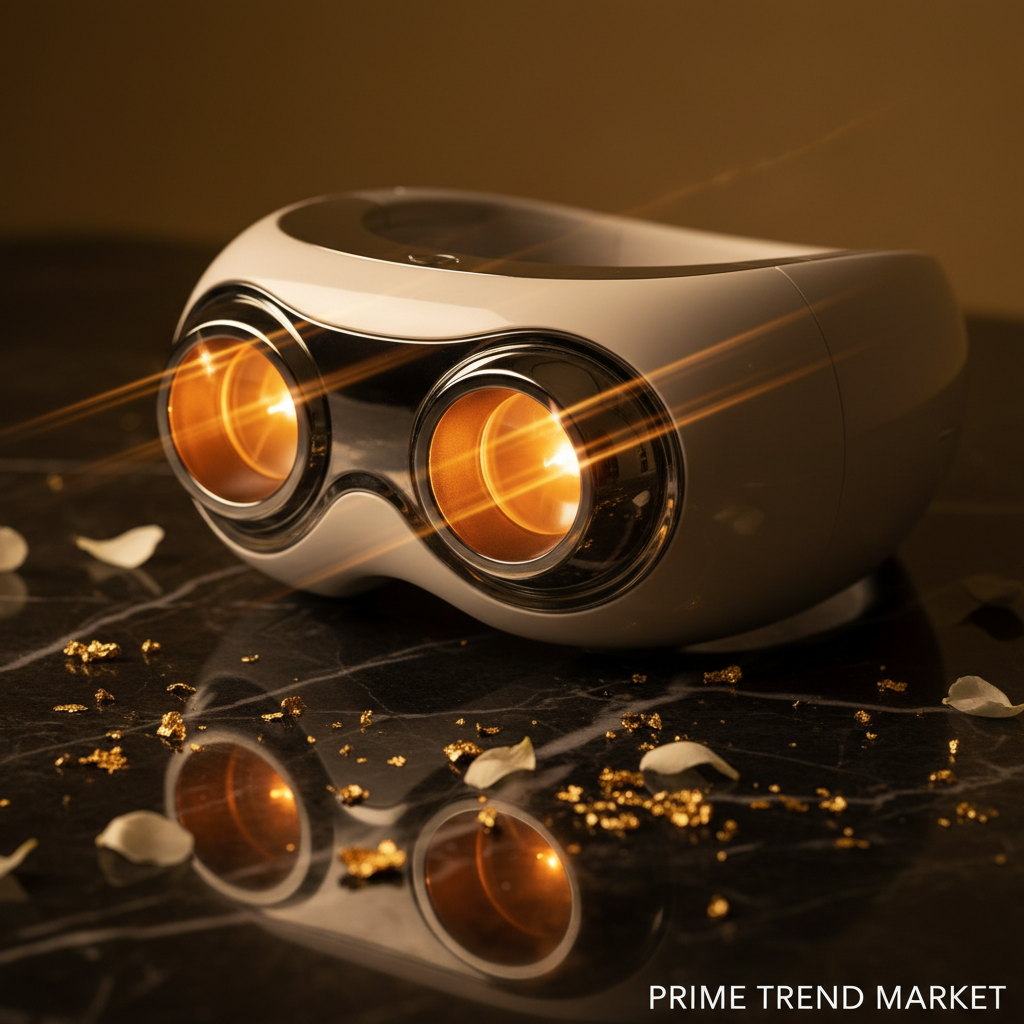 Luxury Smart Eye Massager — Hot Compress Vibration Pulse Therapy for Dark Circles, Puffiness & Eye Rejuvenation — Prime Trend Market
