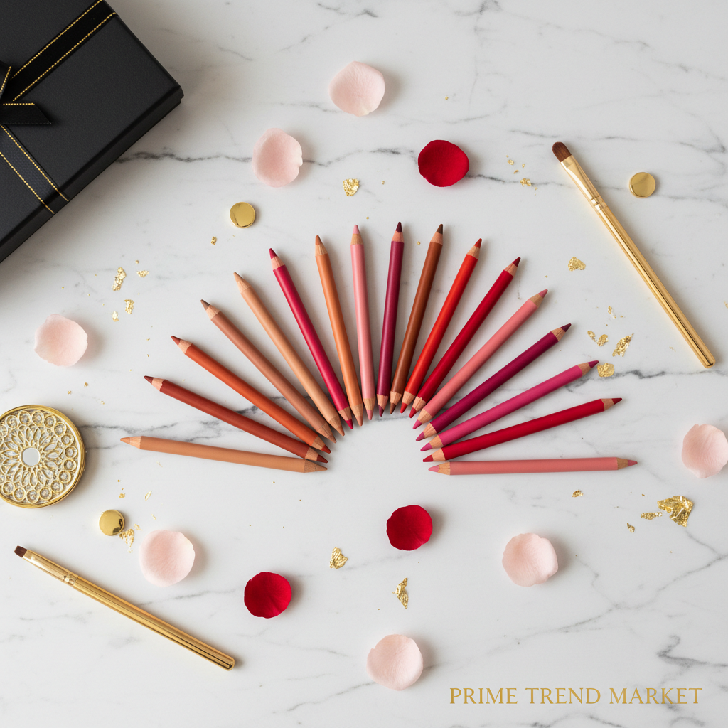 12-Color Lip Liner Pencil Set – High Pigment, Vegan, Longwear Ultra Fine Lip Liners | All Skin Tones — Prime Trend Market