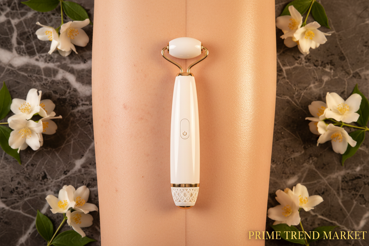 GlowRoller™ RF Face Lift Beauty Wand — Skin Tone Perfecting & Rejuvenation Device — Eliza & Tuan