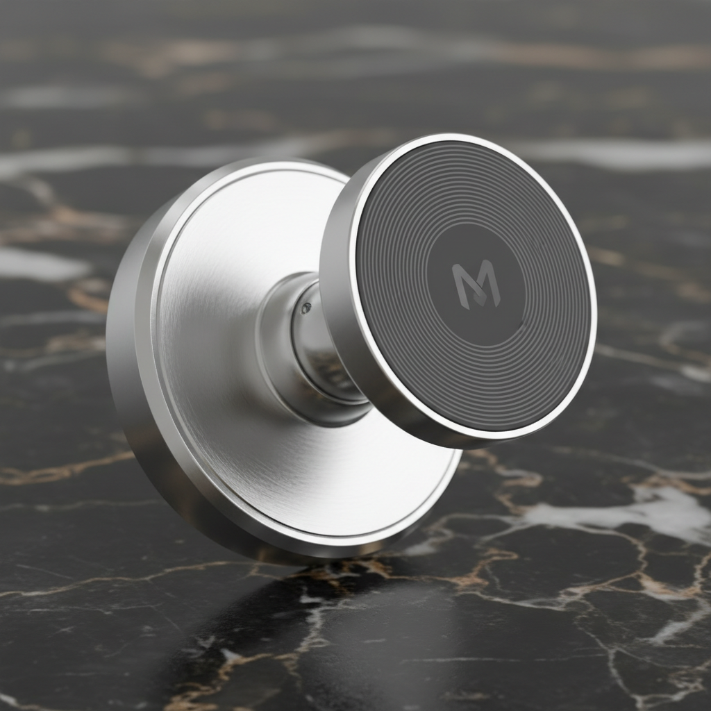 Adjustable Magnetic Car Phone Holder — 360° Rotation, 51 Magnets, Zinc Alloy — Eliza & Tuan
