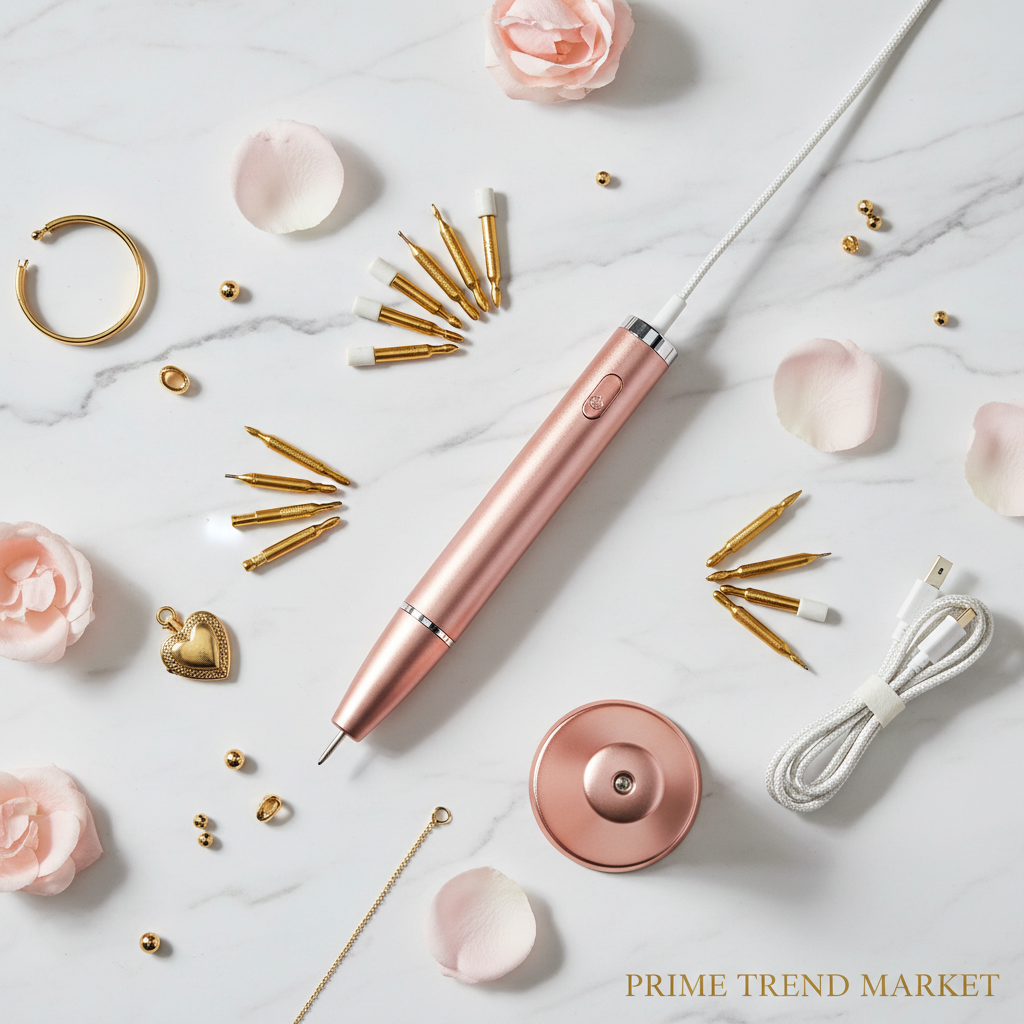 Professional Electric Nail Drill Kit – Portable Rose Gold Manicure Set — Prime Trend Market