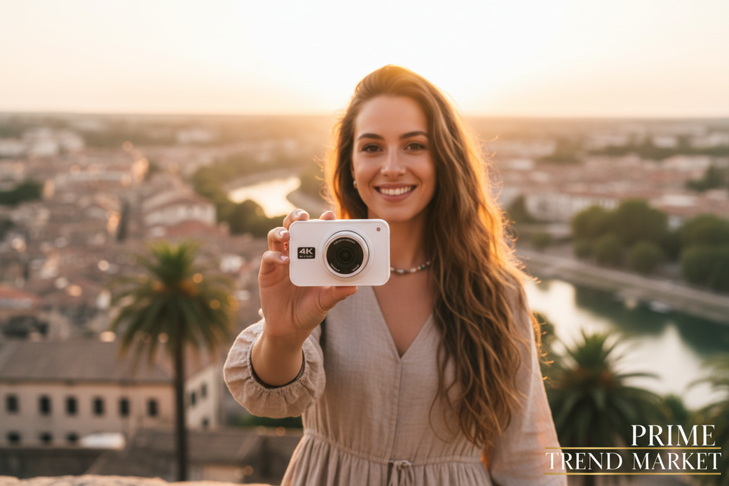 4K HD Dual Camera Vlogging Camera — Front & Rear Lens, Always In Frame — Prime Trend Market
