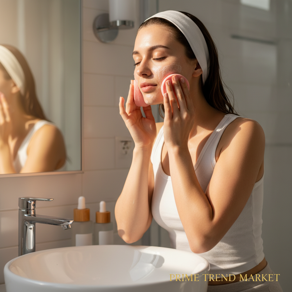 Konjac Facial Sponge — Natural Cleansing & Exfoliating Face Wash Puff (5 Colors) — Prime Trend Market
