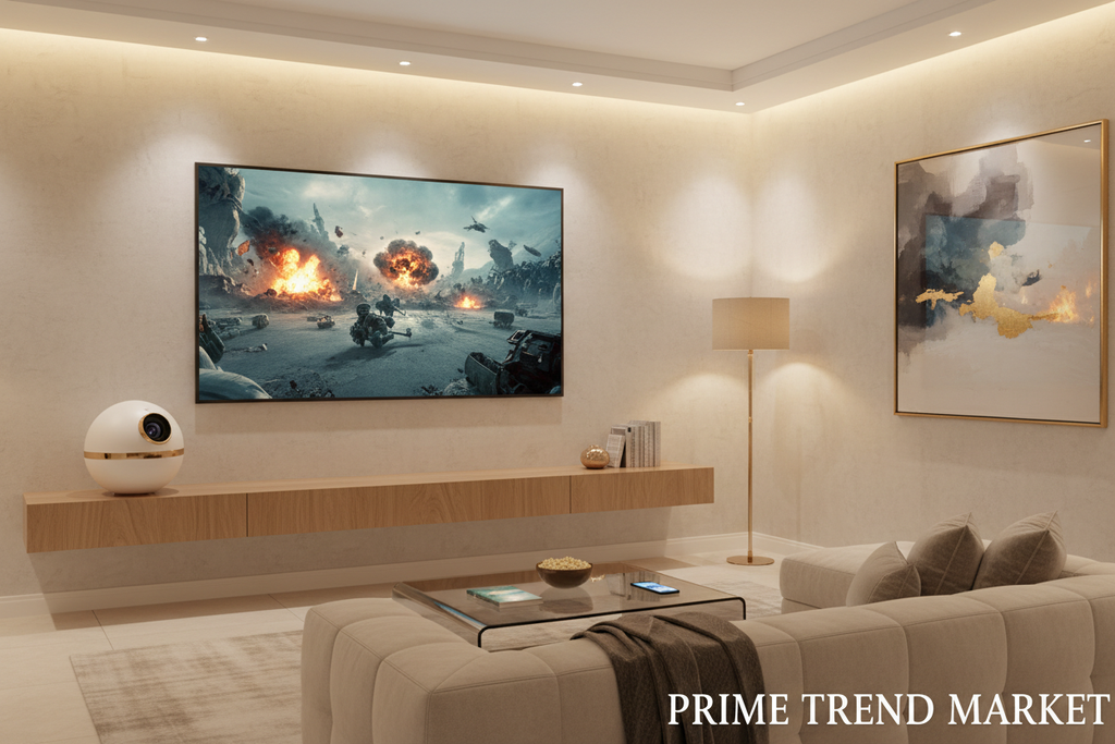 CinemaVision™ PTZ Mini Projector — 720P Smart Home Theater with Pan-Tilt Design — Prime Trend Market