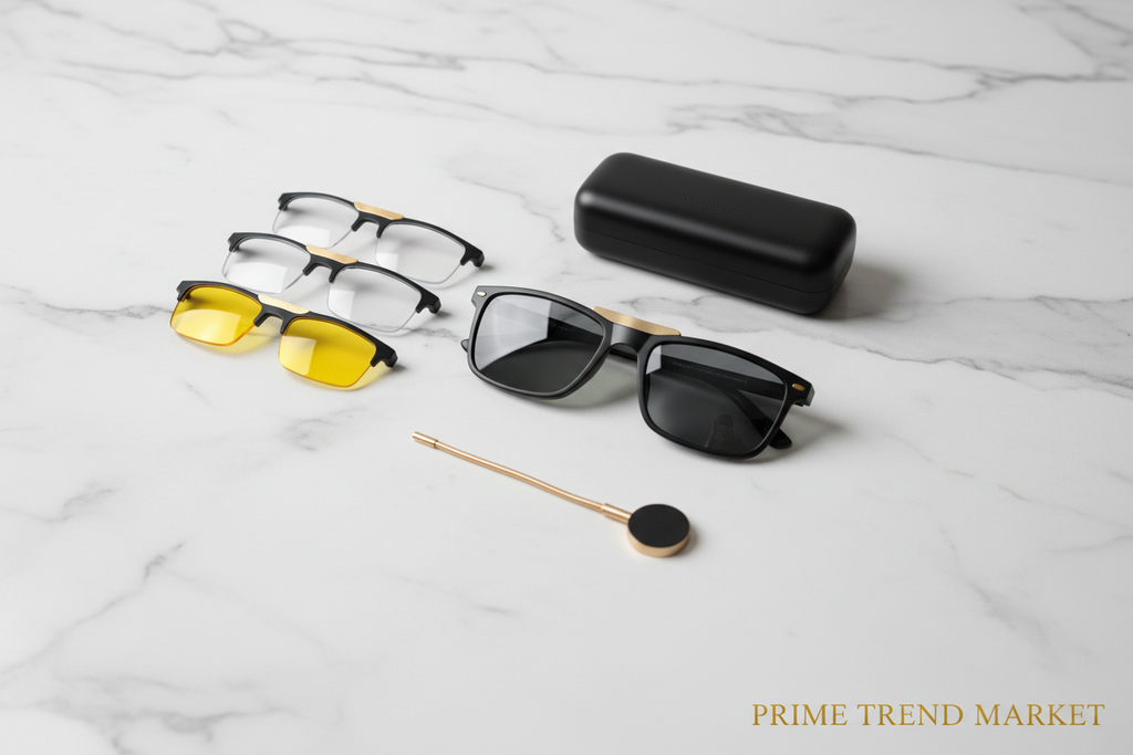 Smart AI Bluetooth Glasses | Open Ear Speakers | UV & Blue Light & Night Vision | Touch Control | 8H Battery — Prime Trend Market