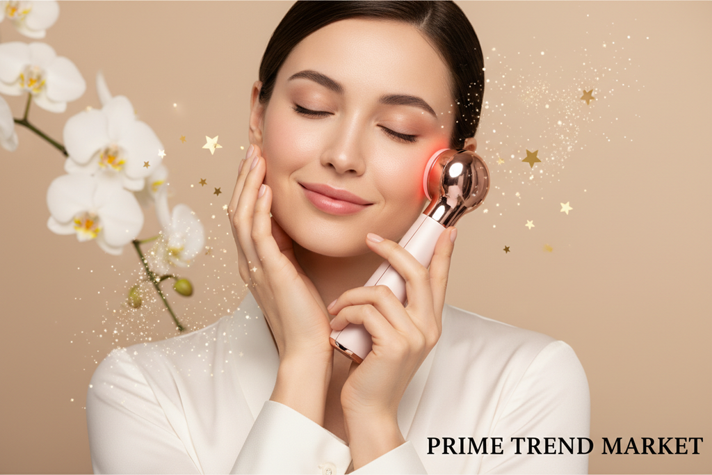 Luxury Pore Cleansing Facial Massager — Multi-Light Therapy, Pore Vacuum & Skin Rejuvenation Beauty Device — Eliza & Tuan