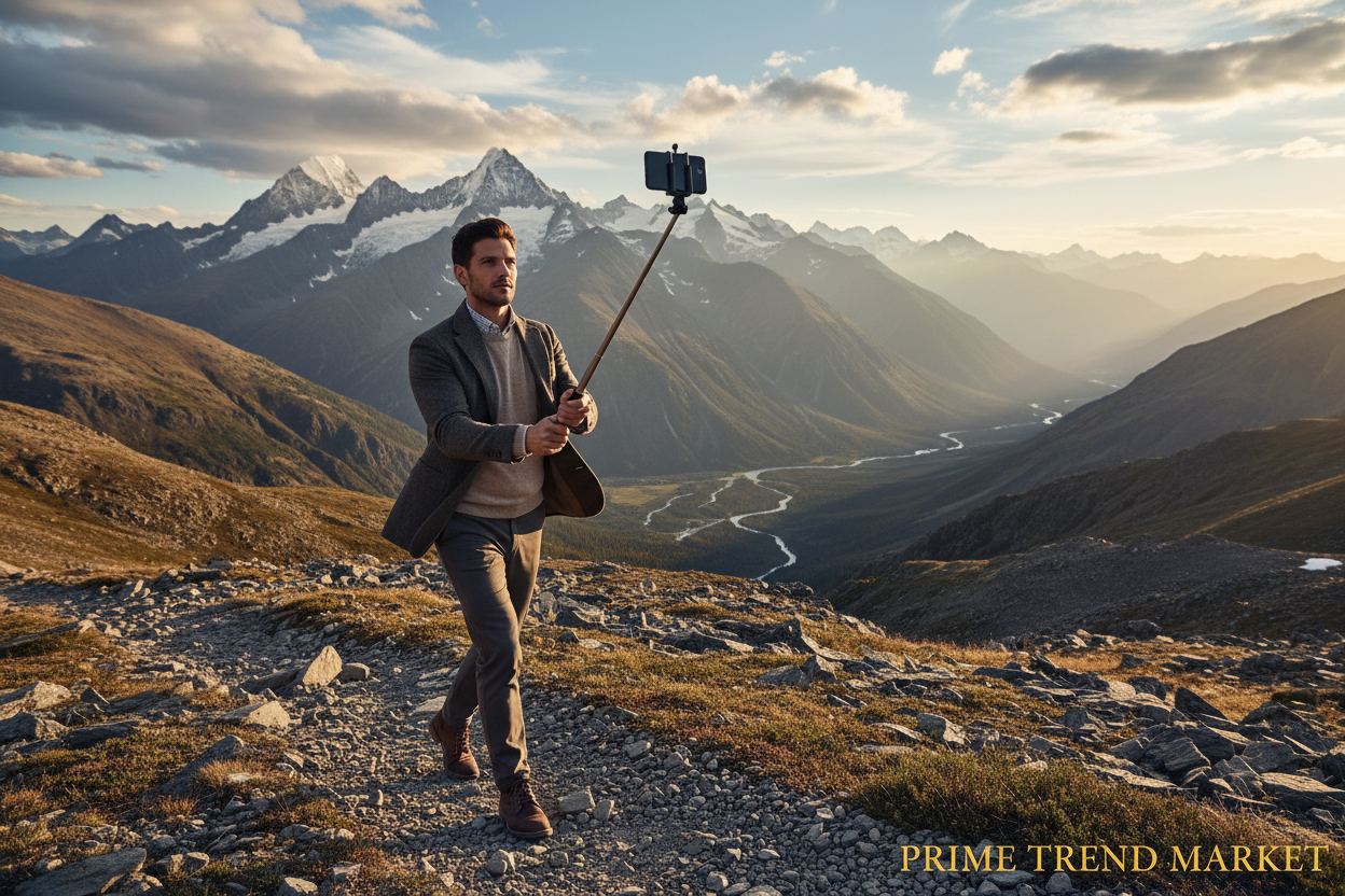 Selfie Stick Tripod with Bluetooth Remote | 40" Portable | iPhone & Android | Black — Prime Trend Market